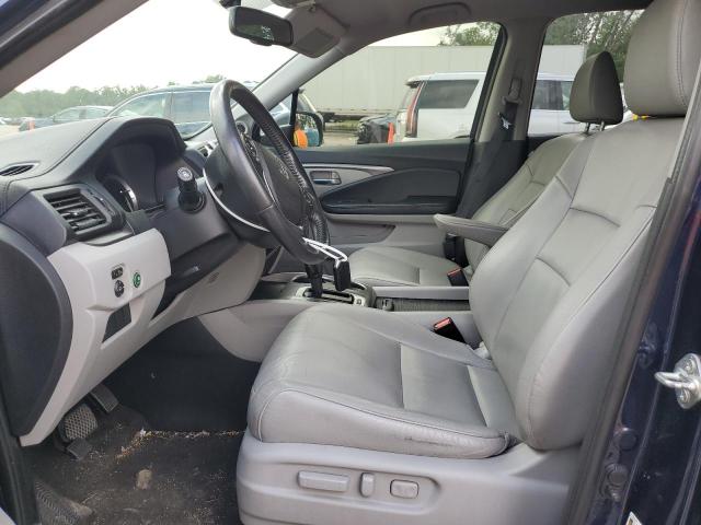 5FNYF6H58HB050839 - 2017 HONDA PILOT EXL BLUE photo 7