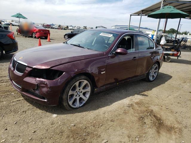 WBAVB73538KY64179 - 2008 BMW 335 I BURGUNDY photo 1