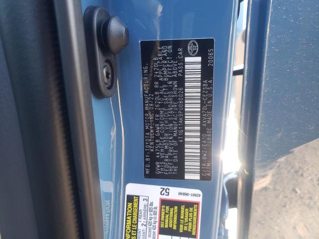 4T1G11AK9PU080026 - 2023 TOYOTA CAMRY SE NIGHT SHADE BLUE photo 12