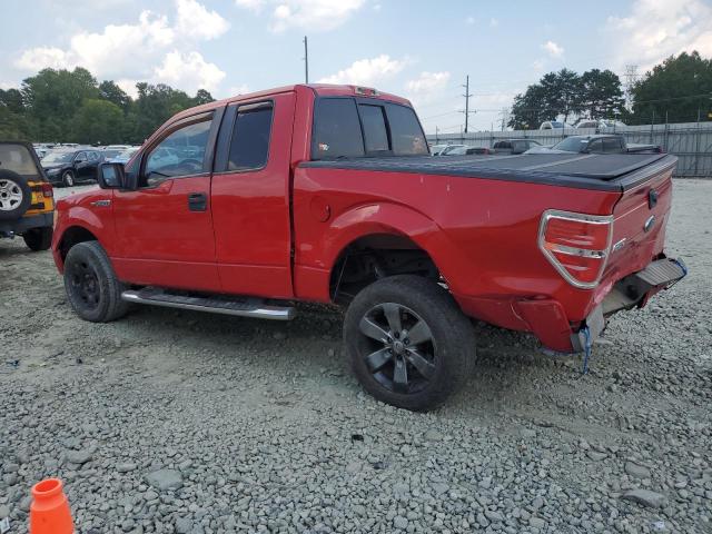 1FTRX12W09FB49500 - 2009 FORD F150 SUPER CAB RED photo 2