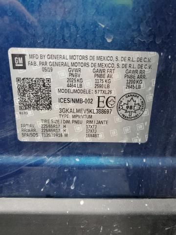 3GKALMEV5KL388697 - 2019 GMC TERRAIN SLE Mavi fotoğraf 14