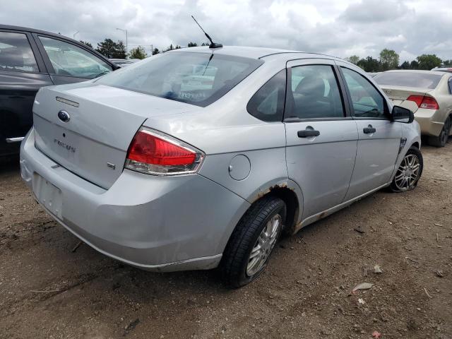 1FAHP35N78W138654 - 2008 FORD FOCUS SE SILVER photo 3