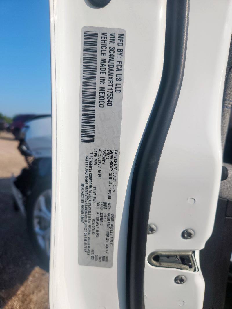 3C4NJDANXRT175540 - 2024 JEEP COMPASS SPORT Biały zdjęcie 14