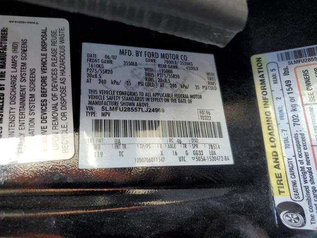 5LMFU28557LJ24969 - 2007 LINCOLN NAVIGATOR BLACK photo 13