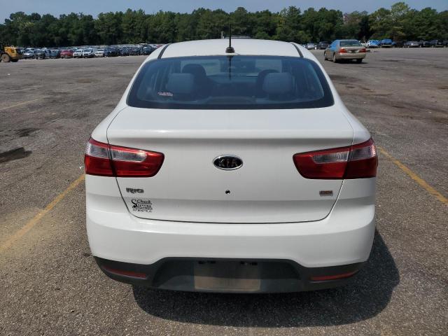 KNADM4A30D6128194 - 2013 KIA RIO LX WHITE photo 6