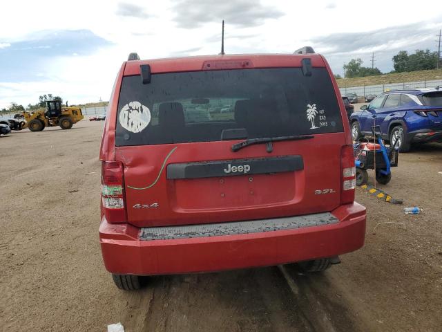 1J8GN28K78W278512 - 2008 JEEP LIBERTY SPORT RED photo 6