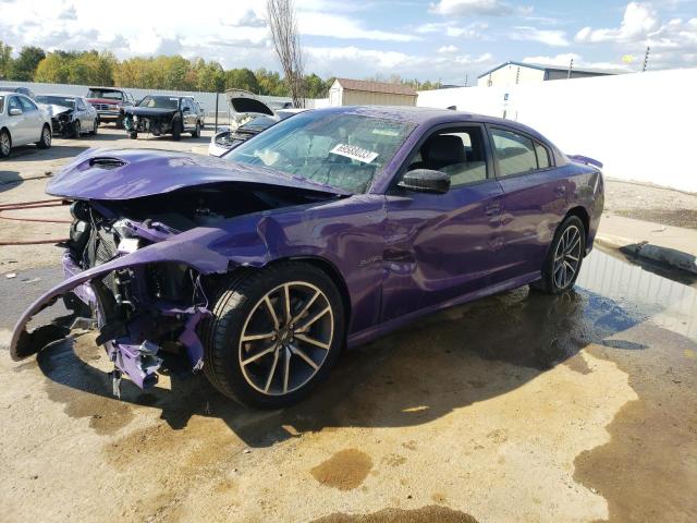 2C3CDXCT9PH598003 - 2023 DODGE CHARGER R/T PURPLE photo 1