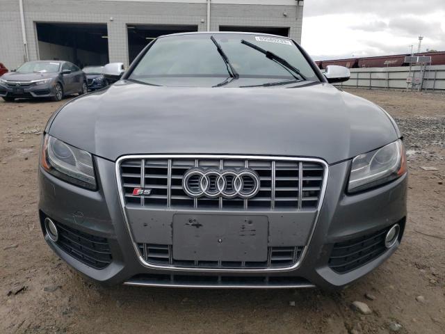 WAUVVAFR2CA018093 - 2012 AUDI S5 PRESTIGE GRAY photo 5