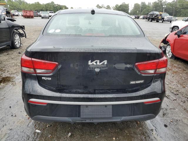 3KPA24AD3NE438226 - 2022 KIA RIO LX BLACK photo 6