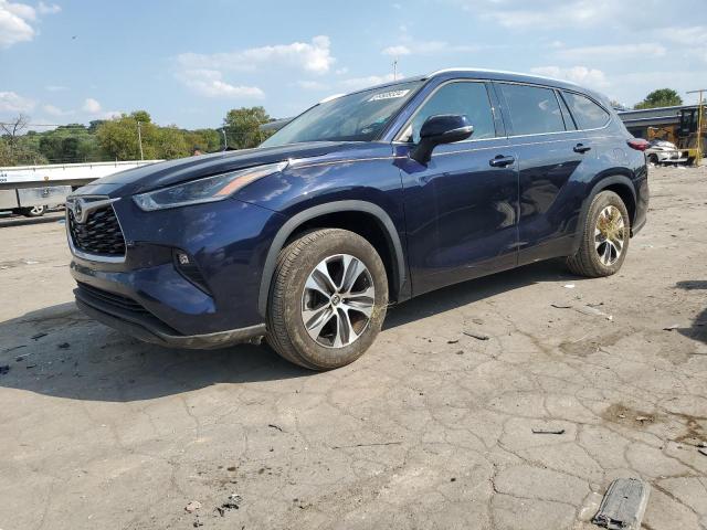 5TDGZRAH7MS084446 - 2021 TOYOTA HIGHLANDER XLE BLUE photo 1