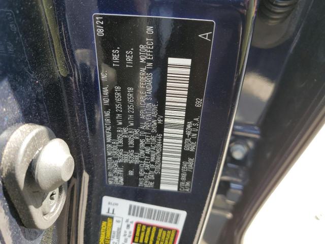 5TDGZRAH7MS084446 - 2021 TOYOTA HIGHLANDER XLE BLUE photo 14