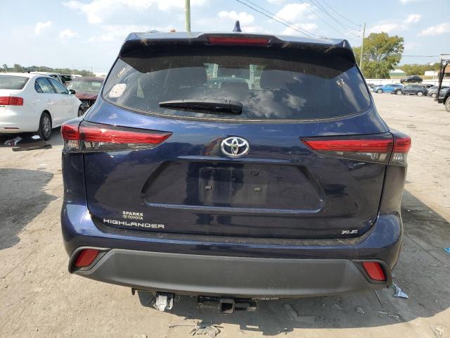 5TDGZRAH7MS084446 - 2021 TOYOTA HIGHLANDER XLE BLUE photo 6