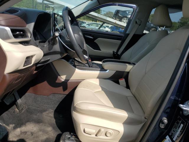5TDGZRAH7MS084446 - 2021 TOYOTA HIGHLANDER XLE BLUE photo 7