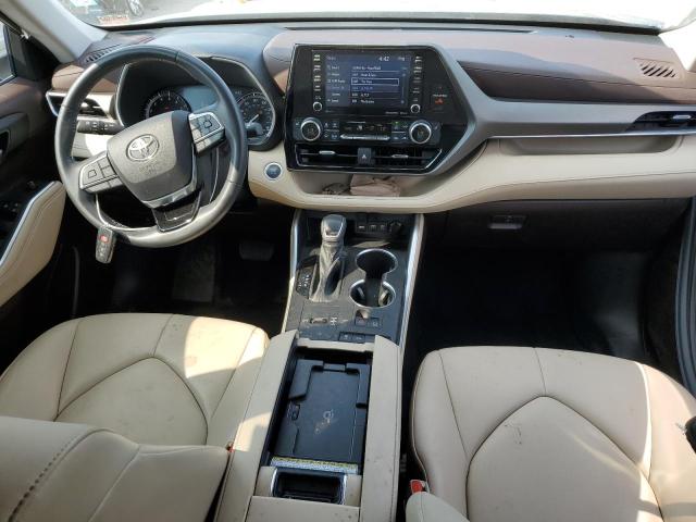 5TDGZRAH7MS084446 - 2021 TOYOTA HIGHLANDER XLE BLUE photo 8