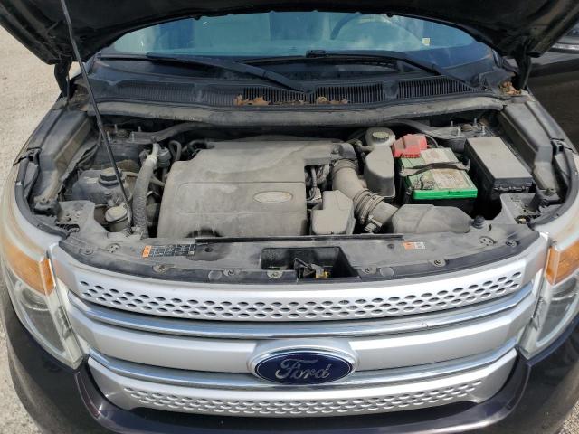 1FM5K8D88EGA98137 - 2014 FORD EXPLORER XLT შავი ფოტო 12