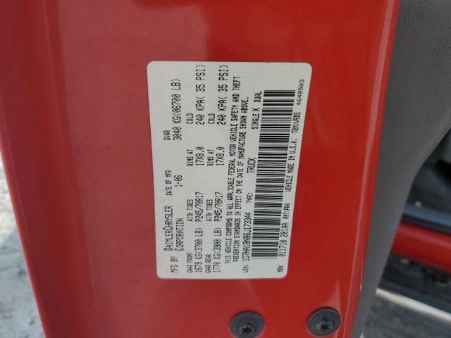 1D7HA18N86J173344 - 2006 DODGE RAM 1500 ST 红色 照片 12