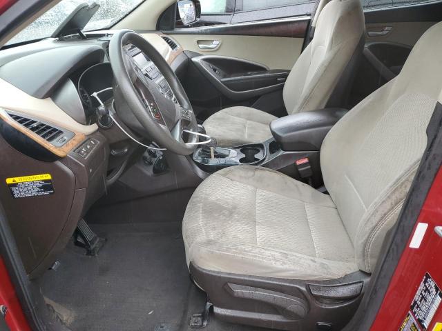 5XYZT3LB0GG373363 - 2016 HYUNDAI SANTA FE S RED photo 7