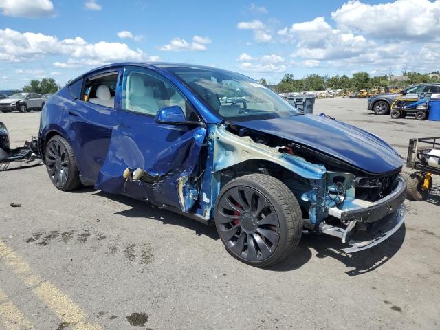 7SAYGDEF4NF556035 - 2022 TESLA MODEL Y 蓝色 照片 4