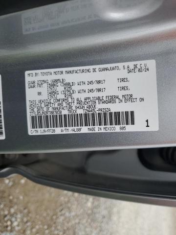 3TYLB5JN2RT007030 - 2024 TOYOTA TACOMA DOUBLE CAB ვერცხლისფერი ფოტო 13