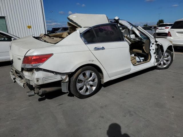 5KBCP3F89AB015933 - 2010 HONDA ACCORD EXL WHITE photo 3