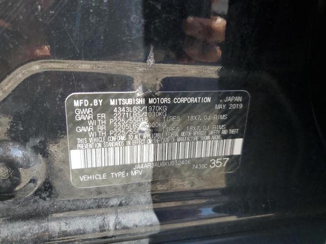 JA4AR3AU6KU032406 - 2019 MITSUBISHI OUTLANDER ES Schwarz Foto 13