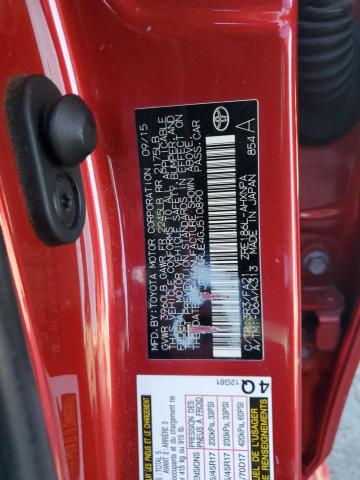 JTNKARJE4GJ510890 - 2016 TOYOTA SCION IM RED photo 13