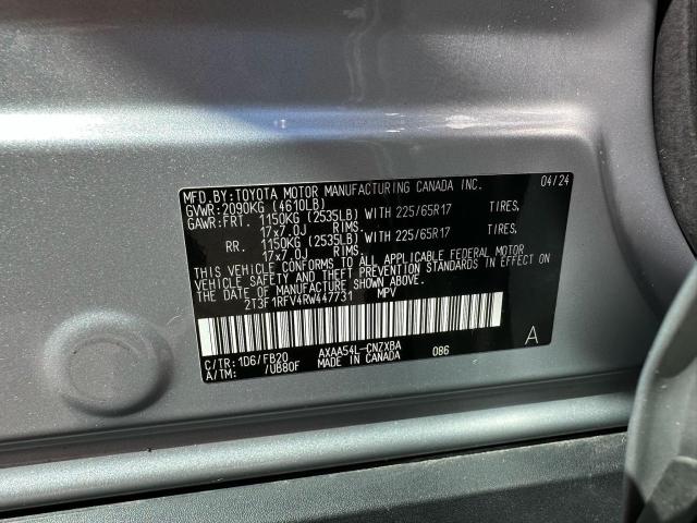 2T3F1RFV4RW447731 - 2024 TOYOTA RAV4 LE 银色 照片 10