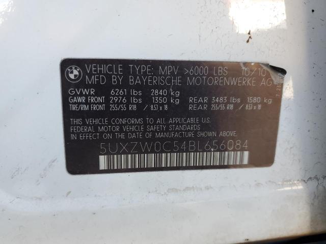 5UXZW0C54BL656084 - 2011 BMW X5 XDRIVE35D 白色 照片 14