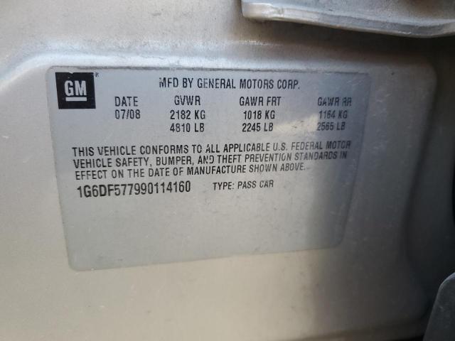 1G6DF577990114160 - 2009 CADILLAC CTS BEIGE photo 13