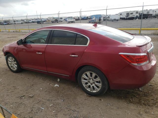 1G4GB5ER2CF303002 - 2012 BUICK LACROSSE CONVENIENCE RED photo 2