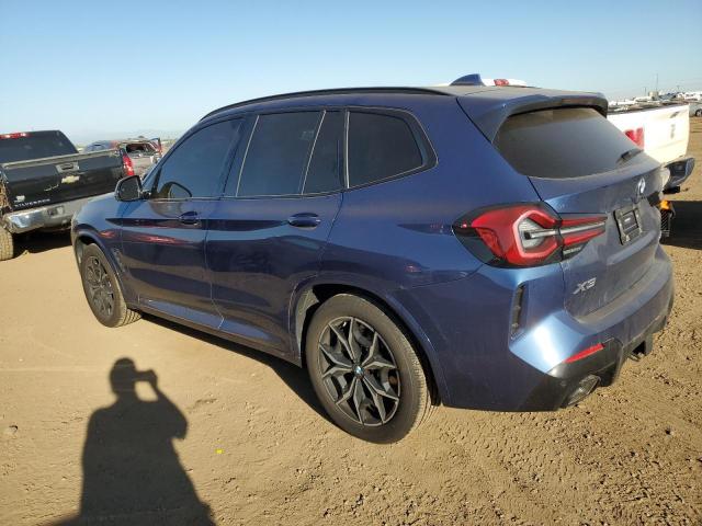 5UX53DP07N9J01676 - 2022 BMW X3 XDRIVE30I BLUE photo 2