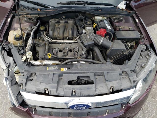 3FAHP0JG6BR226370 - 2011 FORD FUSION SEL BURGUNDY photo 11