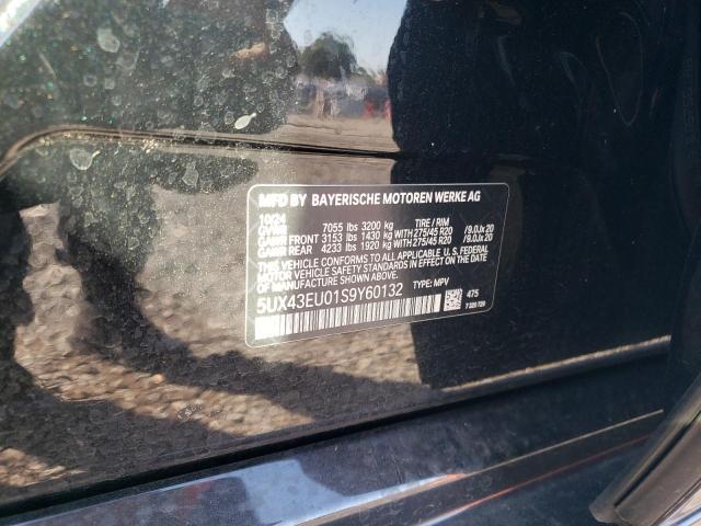 5UX43EU01S9Y60132 - 2025 BMW X5 XDRIVE50E BLACK photo 12