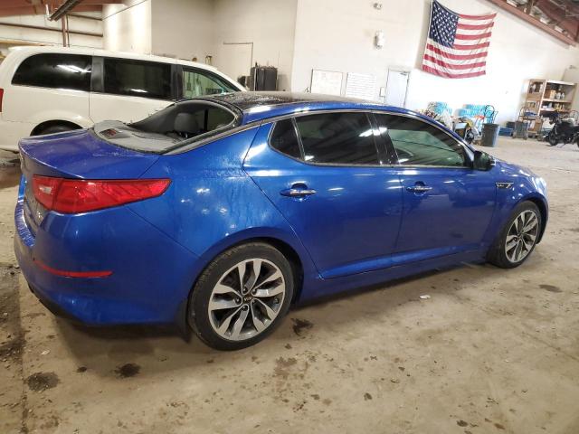 5XXGR4A60FG423747 - 2015 KIA OPTIMA SX BLUE photo 3