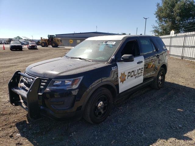 1FM5K8AR7KGB14501 - 2019 FORD EXPLORER POLICE INTERCEPTOR BLACK photo 1