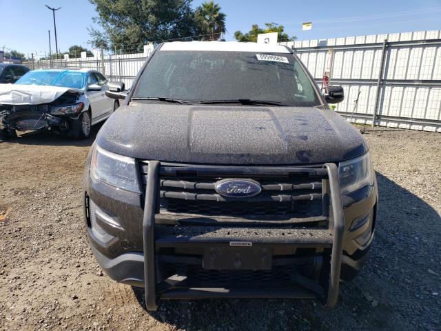 1FM5K8AR7KGB14501 - 2019 FORD EXPLORER POLICE INTERCEPTOR BLACK photo 5