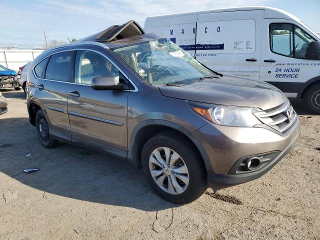 5J6RM4H70EL070943 - 2014 HONDA CR-V EXL GRAY photo 4