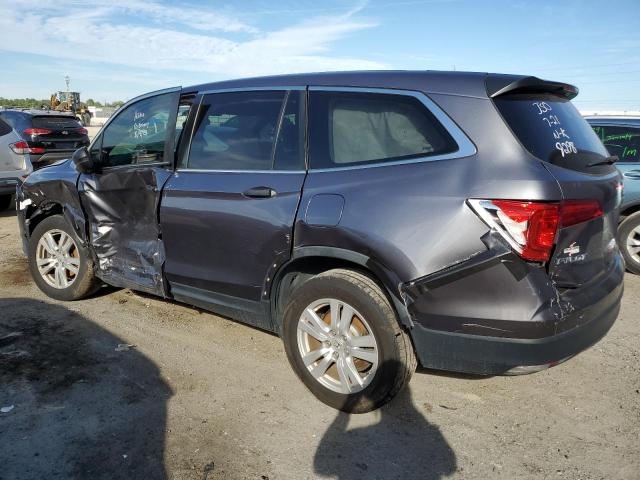 5FNYF5H18GB029298 - 2016 HONDA PILOT LX GRAY photo 2