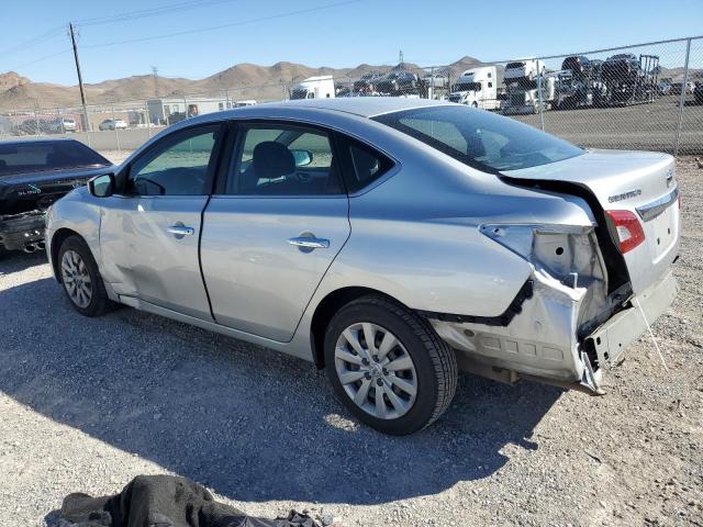 3N1AB7APXFY325775 - 2015 NISSAN SENTRA S SILVER photo 2