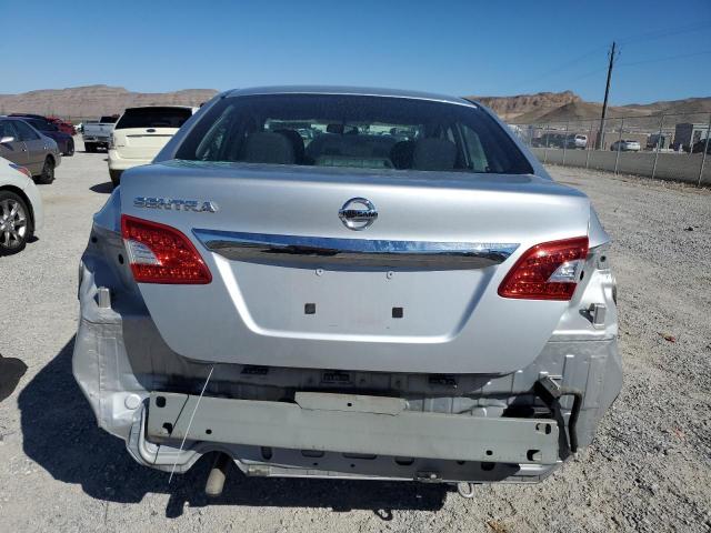 3N1AB7APXFY325775 - 2015 NISSAN SENTRA S SILVER photo 6