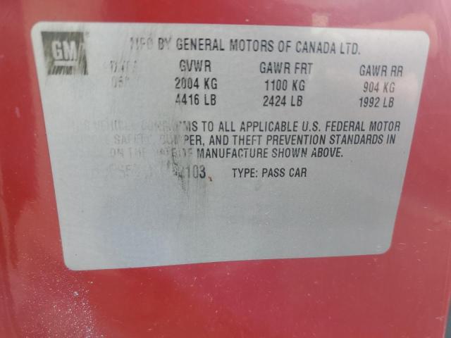 2G2WP552181102103 - 2008 PONTIAC GRAND PRIX 红色 照片 12