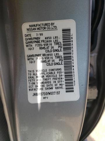 JN8AR07S6YW402197 - 2000 NISSAN PATHFINDER LE 灰色 照片 14