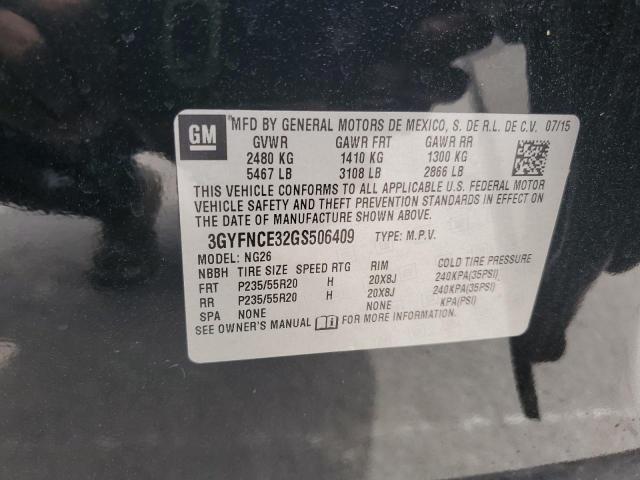 3GYFNCE32GS506409 - 2016 CADILLAC SRX PERFORMANCE COLLECTION Սև լուսանկար 12