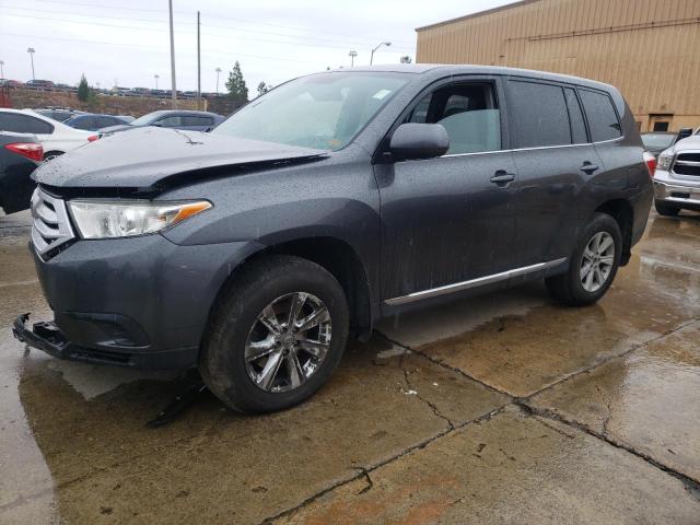 5TDBK3EH8DS246641 - 2013 TOYOTA HIGHLANDER BASE GRAY photo 1