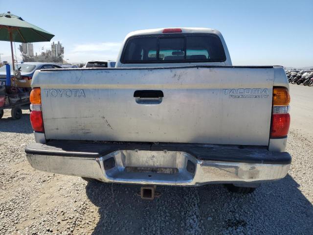 5TEGN92N24Z356498 - 2004 TOYOTA TACOMA DOUBLE CAB PRERUNNER SILVER photo 6