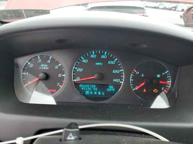 2G1WB5E39D1152608 - 2013 CHEVROLET IMPALA LT წითელი ფოტო 9