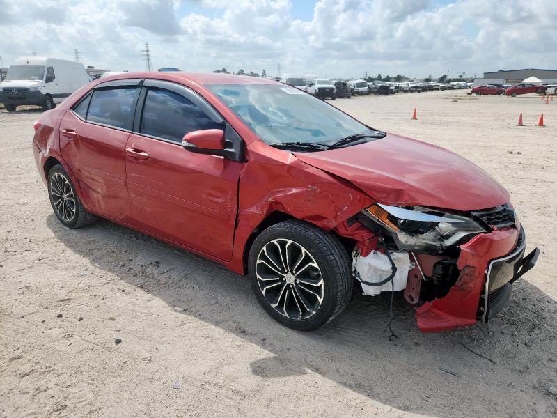 5YFBURHE0GP496631 - 2016 TOYOTA COROLLA L RED photo 4