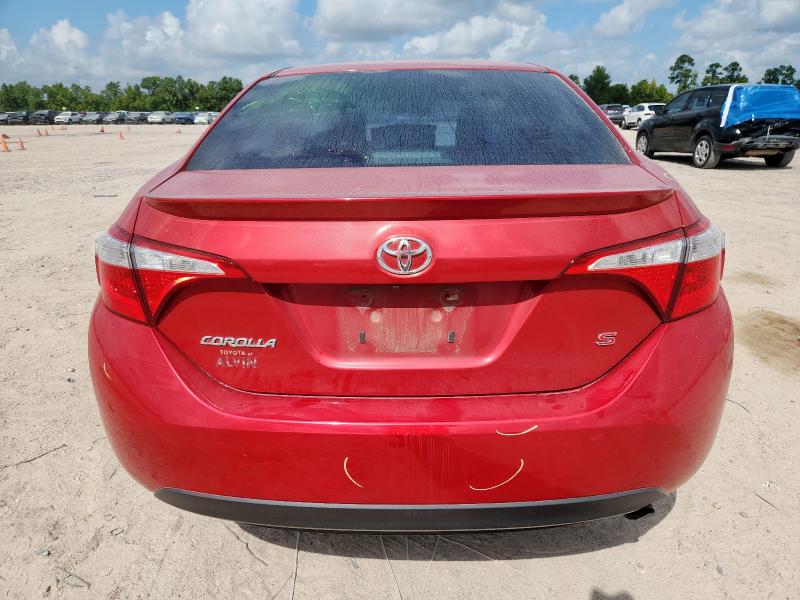 5YFBURHE0GP496631 - 2016 TOYOTA COROLLA L RED photo 6