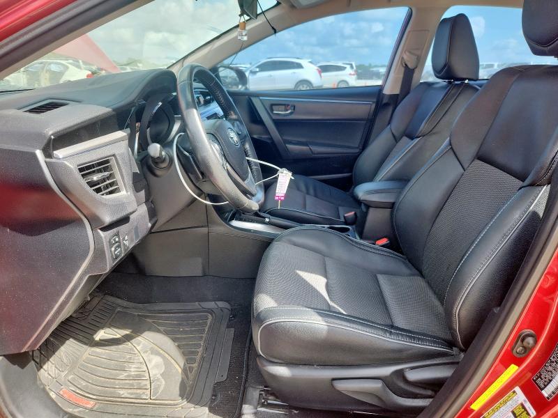 5YFBURHE0GP496631 - 2016 TOYOTA COROLLA L RED photo 7