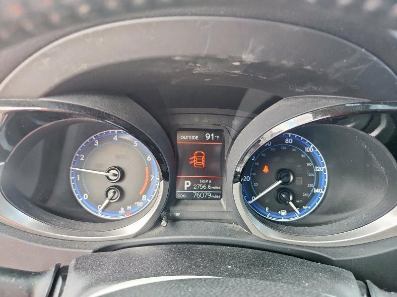 5YFBURHE0GP496631 - 2016 TOYOTA COROLLA L RED photo 9